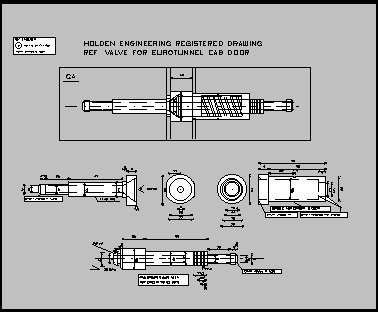 DRAWING OF EURO TUNNAL TRAIN VALVE